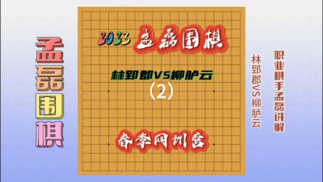 职业棋手教你如何提高棋力林郅郡VS柳胪云2孟磊老师复盘讲解