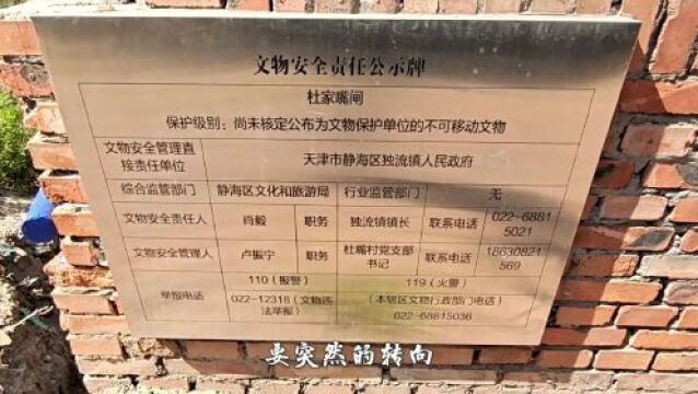 400年古槐、消失的民国学校、文物涵闸,天津这个村子不一般