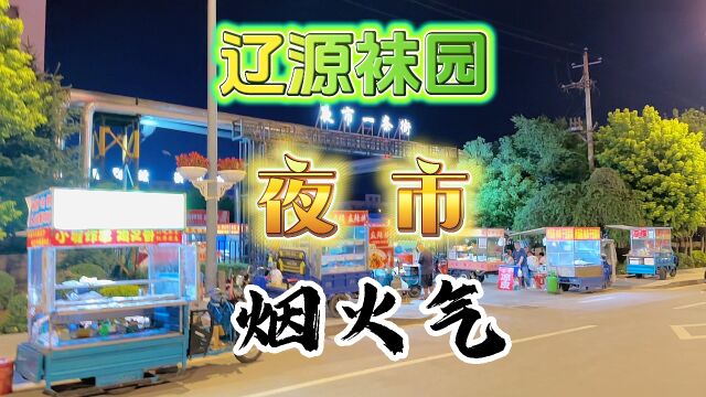 辽源袜园夜市一条街,物价便宜品种多样,满满的烟火气