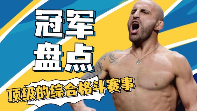 顶级综合格斗赛事,UFC量级冠军盘点上