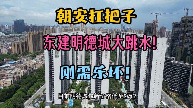 佛山楼市:朝安地铁旁的刚需大盘东建明德城降价有点狠,为什么?