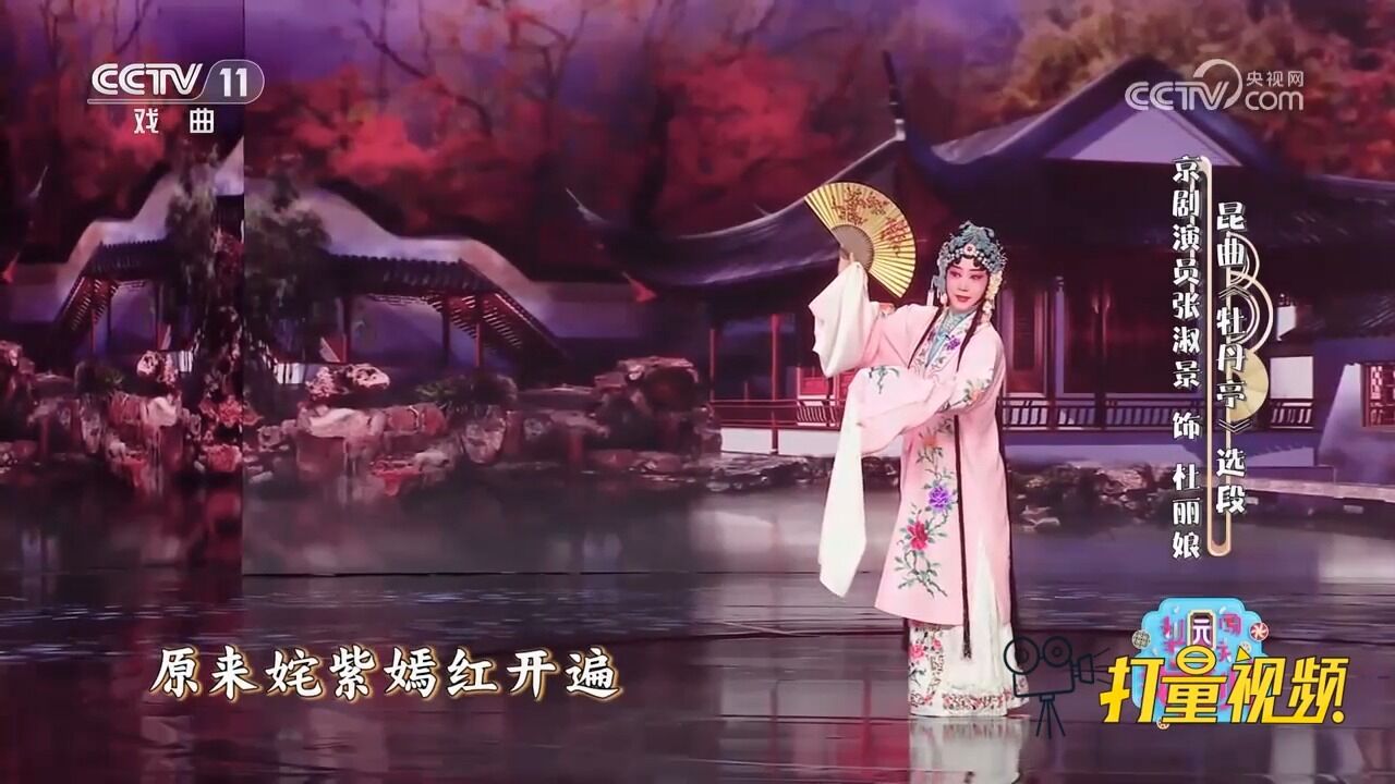 昆曲《牡丹亭》,张淑景饰演杜丽娘,不到园林怎知春色如许