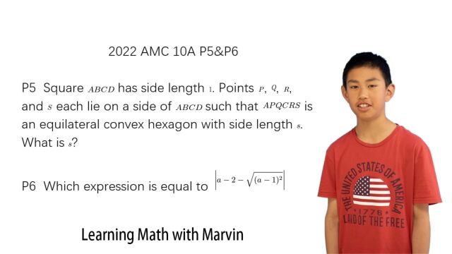 2022 AMC数学竞赛 10A P5&P6 英语讲题