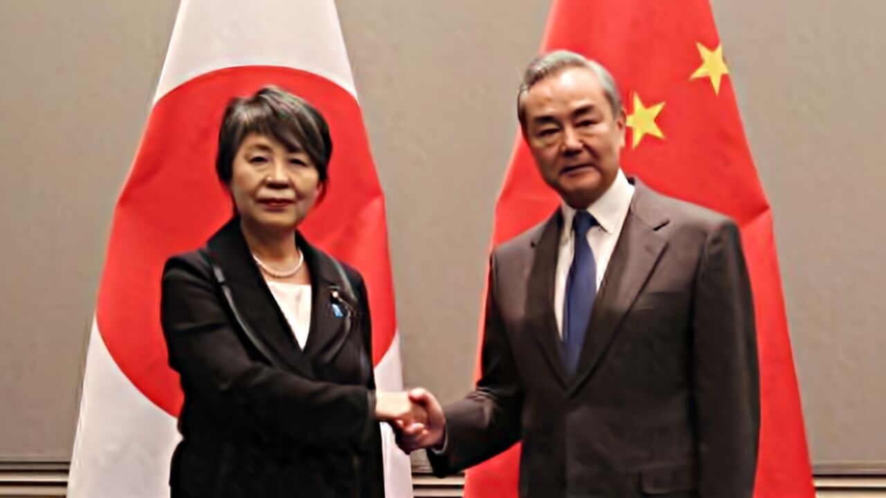 王毅会见日本外相上川阳子