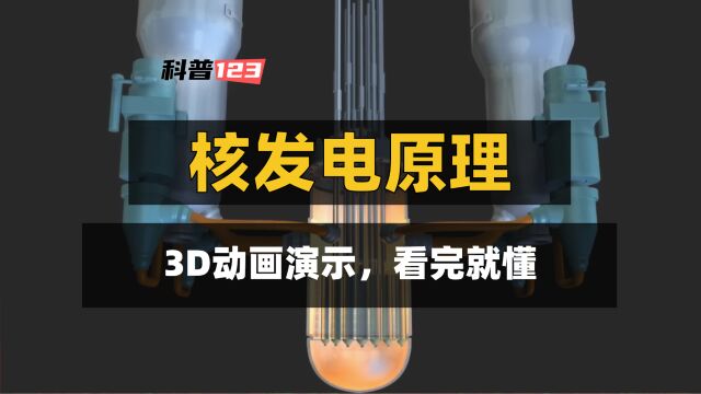 3D动画演示核电站发电原理