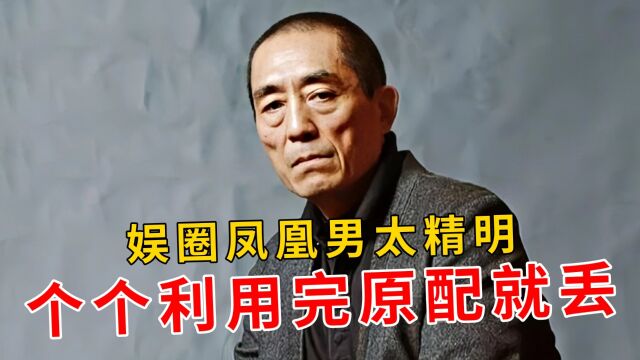 娱圈“凤凰男”太精明,从张艺谋到郑少秋,个个利用完原配就丢