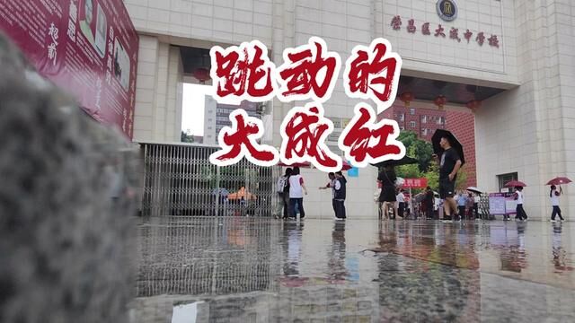 有一种爱是心甘情愿的付出,有一种快乐叫奉献#开学 #雨伞 #中国红