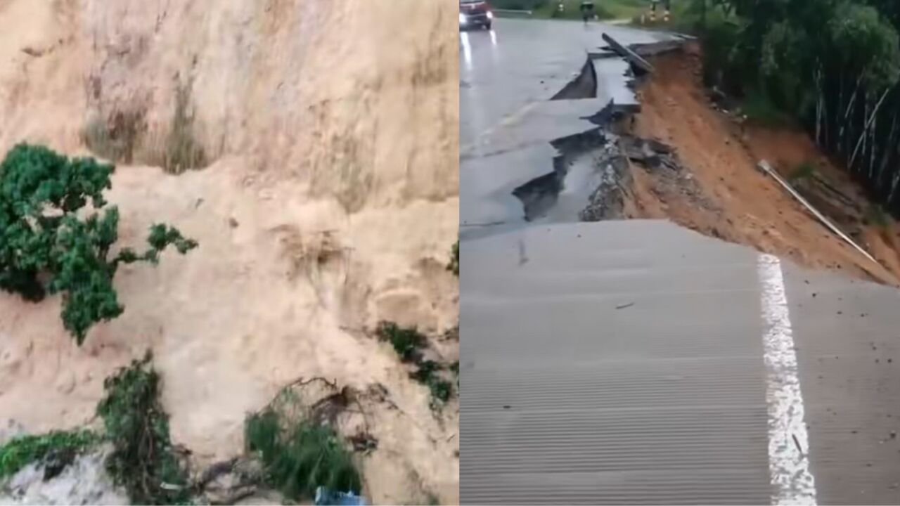 台风“海葵”带来特大暴雨,广西玉林三地发生山体滑坡致8人失联