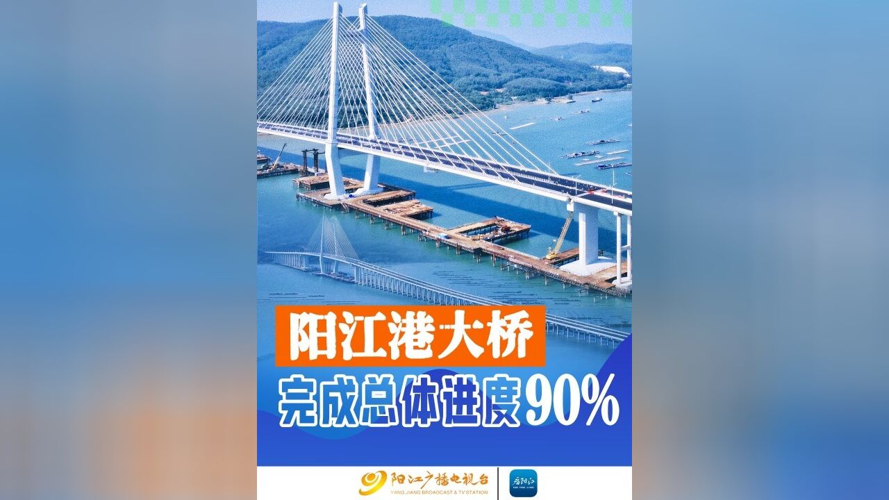 “进度条将拉满”!阳江港大桥完成总体进度90%