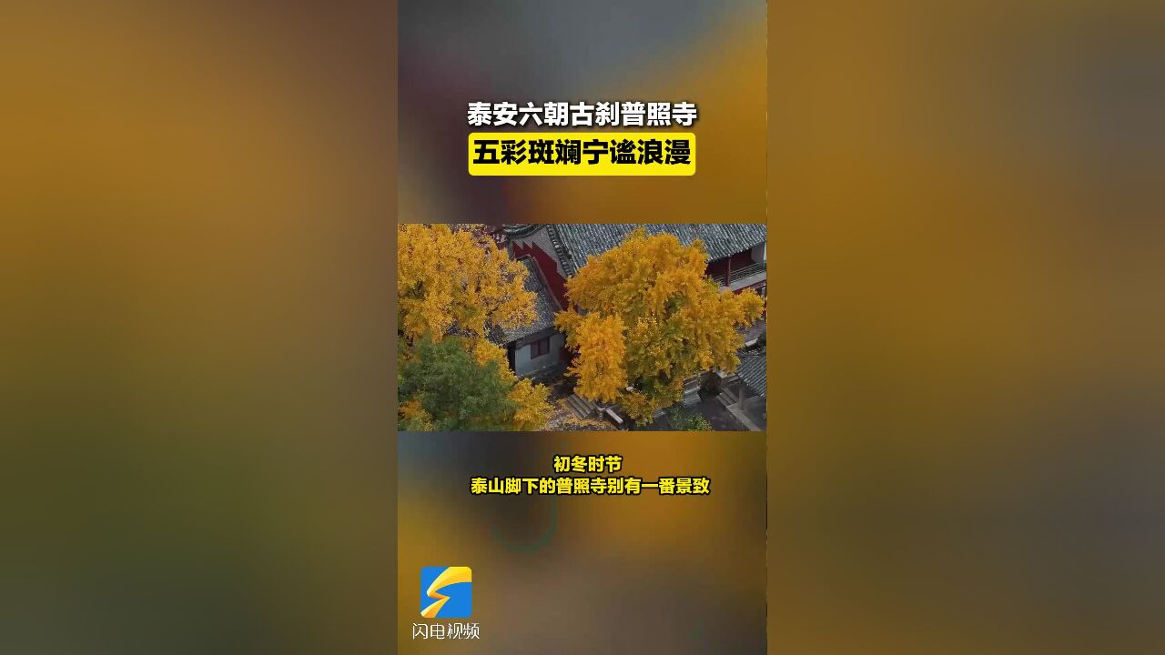 泰安六朝古刹普照寺 五彩斑斓宁谧浪漫