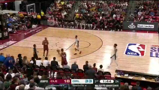 NBA夏季联赛：骑士vs魔术第1节中文解说回放