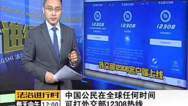 中国公民在全球任何时间 可打外交部12308热线