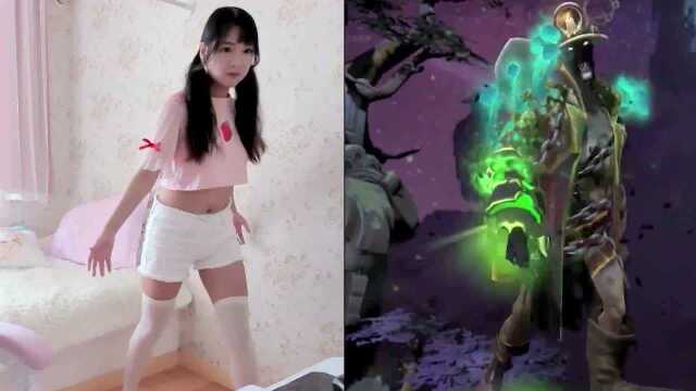 非常传神!女主播模仿Dota2英雄跳舞为Ti应援