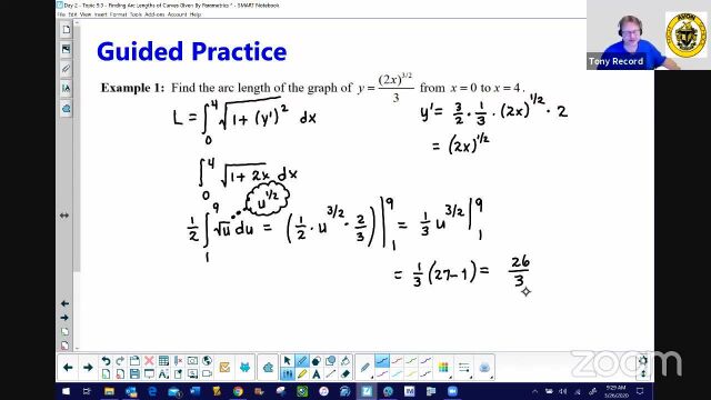 AP Calculus BC 9.3 Finding Arc Lengths of Curves Given by Parametric Equations