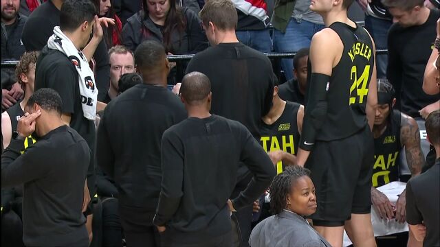 NBA常规赛：爵士vs开拓者原声解说全场回放