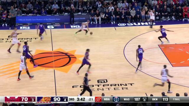 攻守兼备 琼斯大帽布里奇斯反击送出暴扣