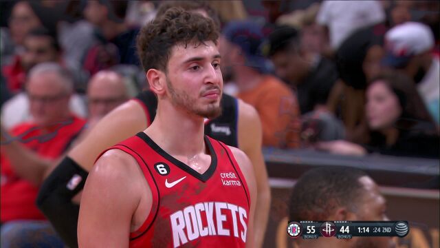 NBA常规赛：快船vs火箭第2节英文原声回放