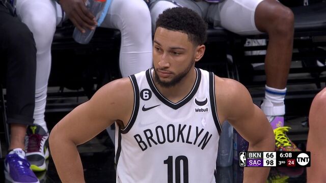 NBA常规赛：篮网vs国王第3节中文解说回放
