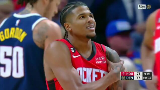 NBA常规赛：火箭vs掘金第3节英文原声回放