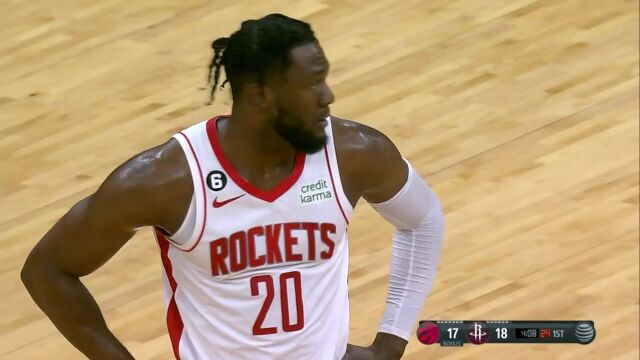 NBA季前赛：猛龙vs火箭第1节英文原声回放