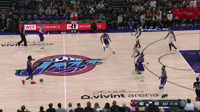 公牛vs爵士第2节英文原声回放