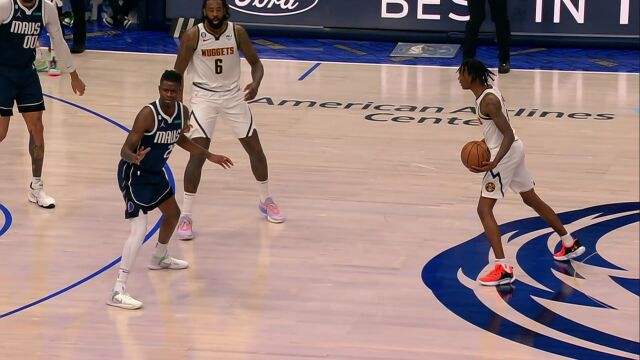 NBA常规赛：掘金vs独行侠第4节英文原声回放