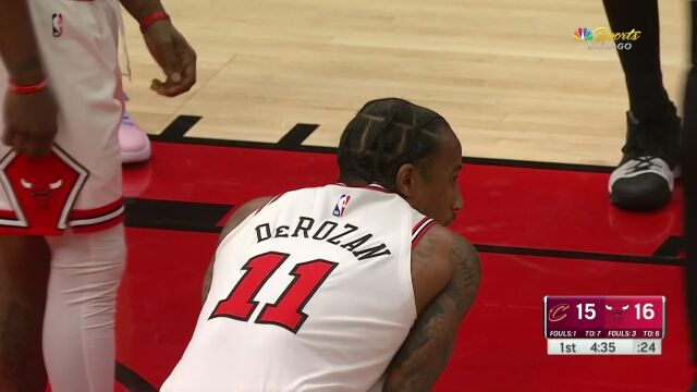 NBA常规赛：骑士vs公牛第1节中文解说回放