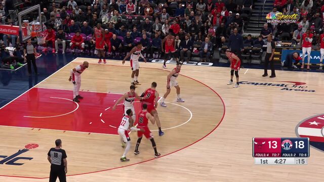 公牛97-100奇才 拉文38+5库兹马准绝杀奇才险胜公牛