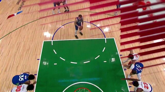 这球搁平时想都不敢想！东契奇最后4秒神级反应命中绝平球