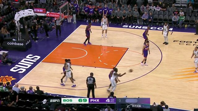 凯尔特人vs太阳第3节中文解说回放