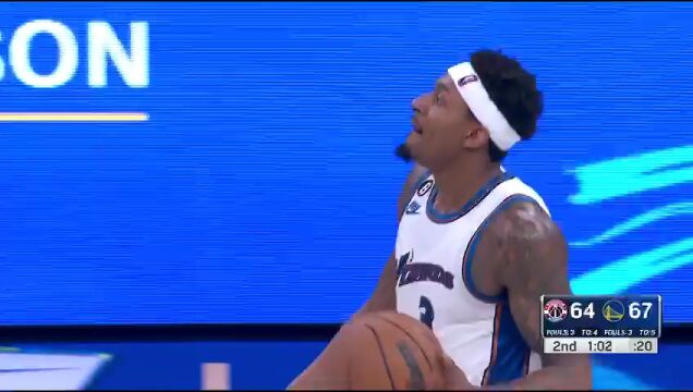 NBA常规赛：奇才vs勇士第2节中文解说回放