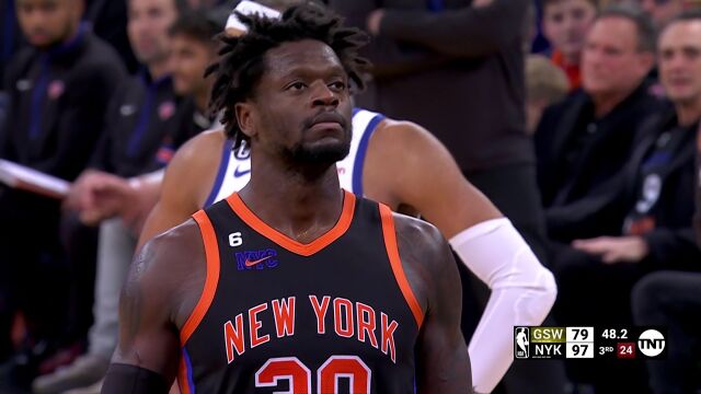 NBA常规赛：勇士vs尼克斯第3节中文解说回放