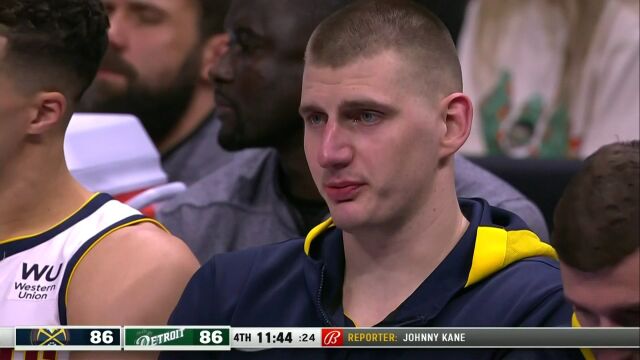 NBA常规赛：掘金vs活塞全场英文解说回放