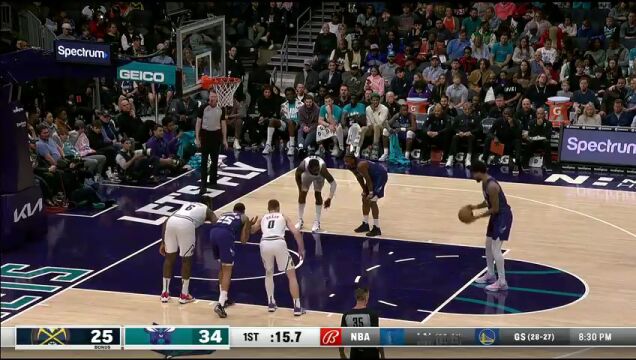 NBA常规赛：掘金vs黄蜂中文解说全场回放