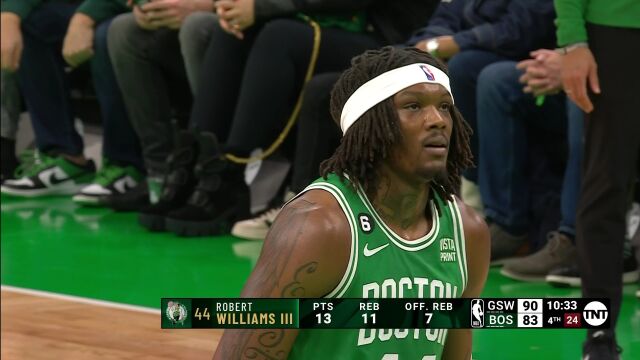 勇士vs凯尔特人第4节英文原声回放