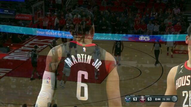 黄蜂vs火箭第3节英文原声回放