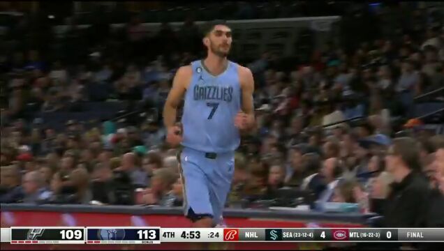 NBA常规赛：马刺vs灰熊中文解说全场回放