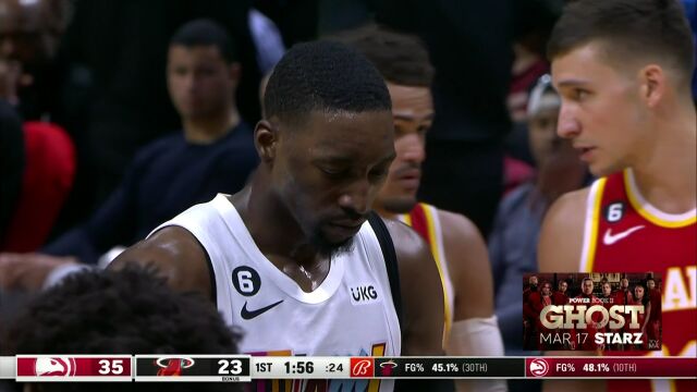 NBA常规赛：老鹰vs热火第1节英文原声回放