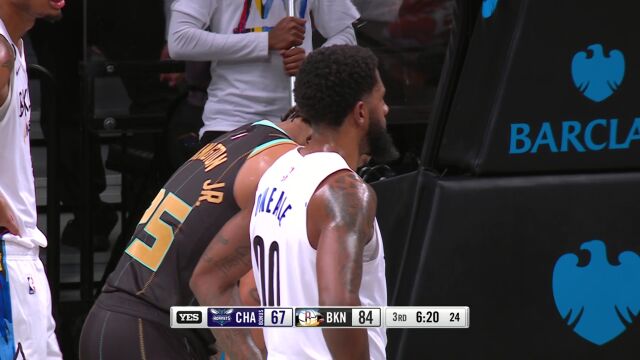 NBA常规赛：黄蜂vs篮网英文原声全场回放