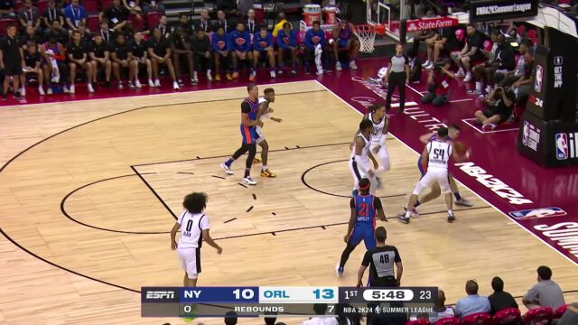 NBA夏季联赛：尼克斯vs魔术 英文解说全场回放