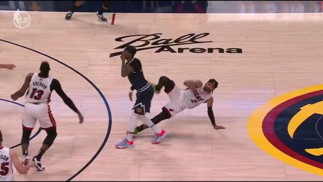 热火vs掘金第4节英文原声回放