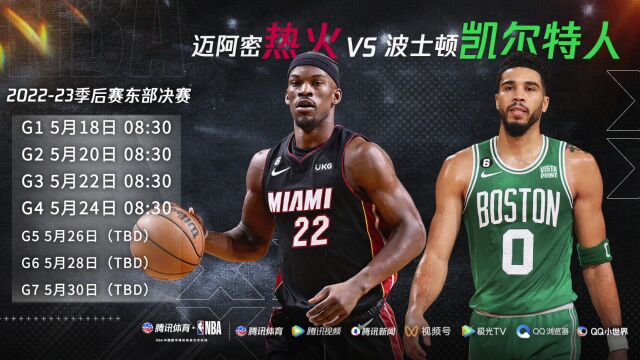 热火VS凯尔特人系列赛：四年三度聚首 硬汉之争再掀新篇