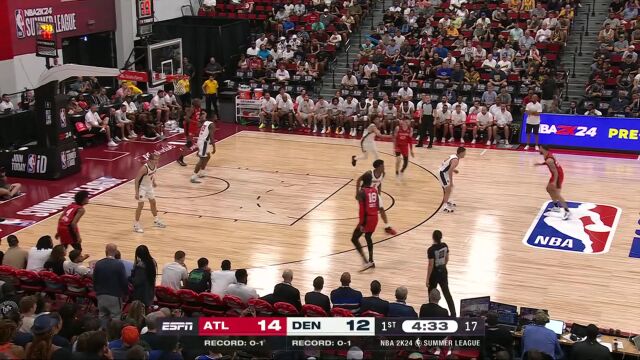 心有灵犀一点通 马丁炮弹直传助攻盖耶勾手上篮打成2+1