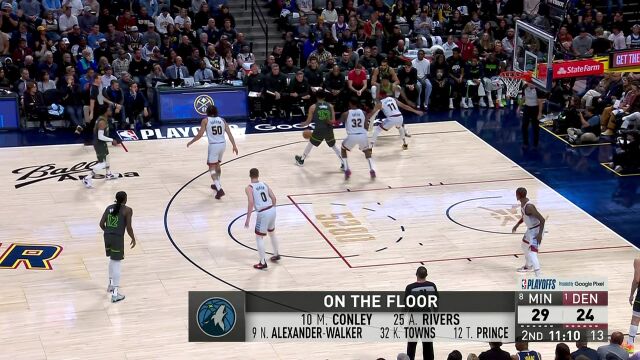 森林狼vs掘金第2节中文解说回放