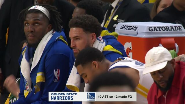 NBA季后赛：国王vs勇士第 英文解说全场回放