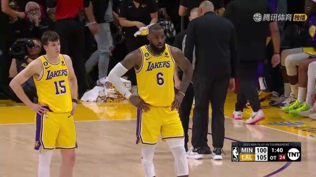 NBA附加赛：森林狼vs湖人加时赛英文原声回放