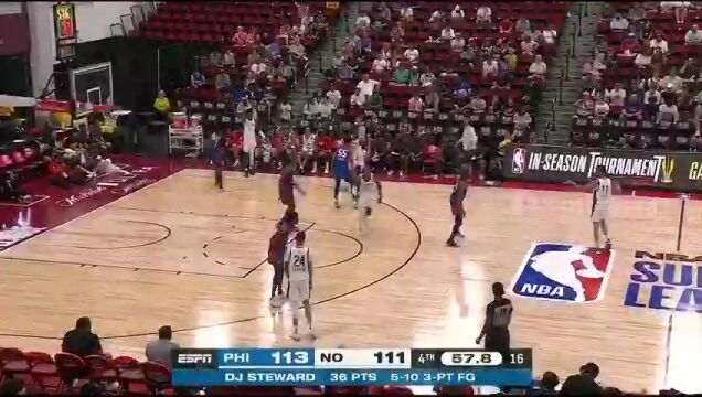 76人vs鹈鹕第4节中文解说回放