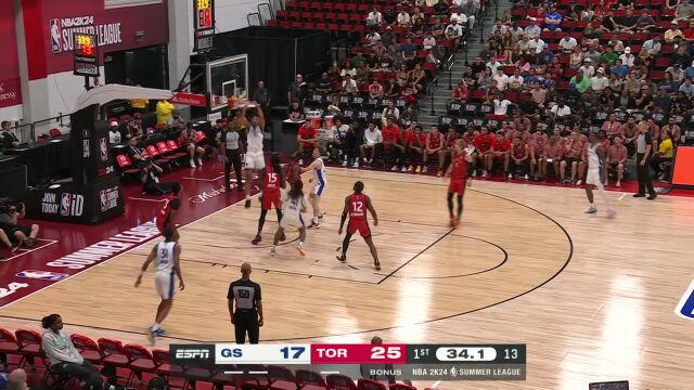 勇士vs猛龙第1节中文解说回放