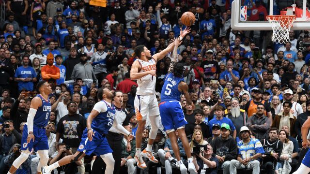 太阳vs快船五佳球 鲍威尔3+1续上悬念 布克带鞋防守成为经典