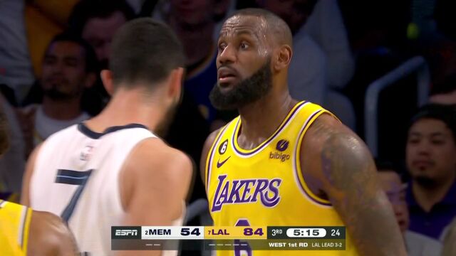 灰熊vs湖人第3节英文原声回放